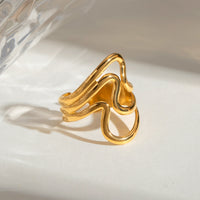 Anillo Abierto Corrugado de Acero Inoxidable