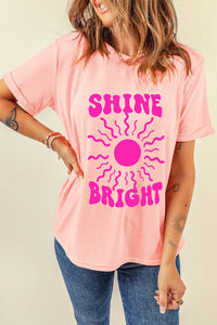 Camiseta de manga corta con cuello redondo SHINE BRIGHT