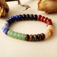 Contrast Natural Stone Bead Bracelet