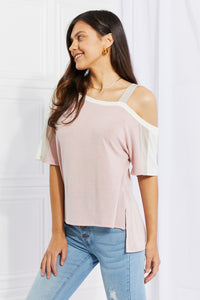 Andree by Unit Full Size Something Simple Cold Shoulder Tee