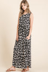 Vestido Maxi BOMBOM Leopard con Bolsillos