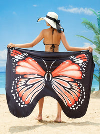 Butterfly Spaghetti Strap Cover Up