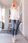 Leopard Crew Neck Long Sleeve Blouse