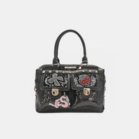 Bolso Boston con parche de lentejuelas Nicole Lee USA