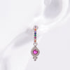 925 Sterling Silver Inlaid Zircon Earrings