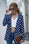 Blazer de manga larga con lunares