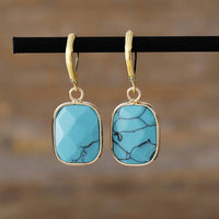 Pendientes Colgantes de Piedra Natural de Cobre