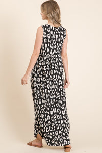 Vestido Maxi BOMBOM Leopard con Bolsillos