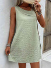 Asymmetrical Neck Sleeveless Dress