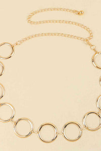 Circle Ring Chain Belt