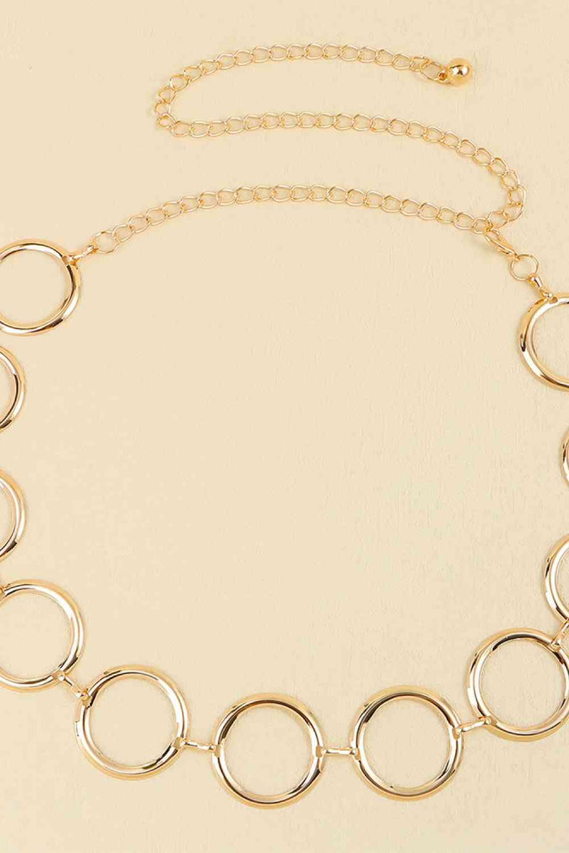 Circle Ring Chain Belt