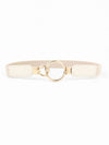 Double Ring Buckle Elastic PU Belt