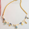 Collar de encanto con cuentas chapado en oro de 18 quilates