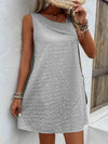 Asymmetrical Neck Sleeveless Dress