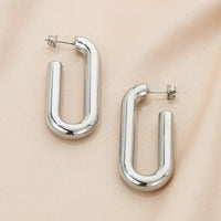 Stainless Steel Hinged Hoop Earrings