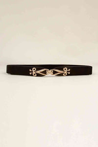 Alloy Buckle Elastic Belt