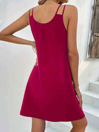 Double-Strap V-Neck Dress