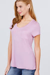 V-neck Rayon Jersey Top