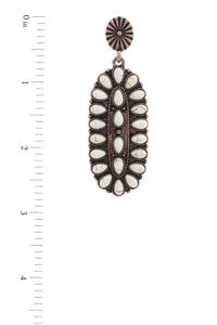 Western Style Oval Earring