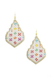 Seed Bead Pattern Dangle Earring