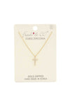 Dainty Rhinestone Charm Necklace