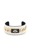 Pulsera de Cuff de eslabones cubanos Bee