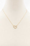 Heart Rhinestone Necklace