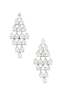 Pendiente de Rhinestone Elegante con Candelabro