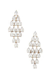 Pendiente de Rhinestone Elegante con Candelabro