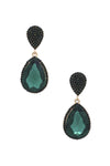 Teardrop Rhinestone Edge Elegant Earring