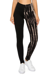 Spliced 5-inch Long Yoga Style Banded Lined Knit Legging With High Waist