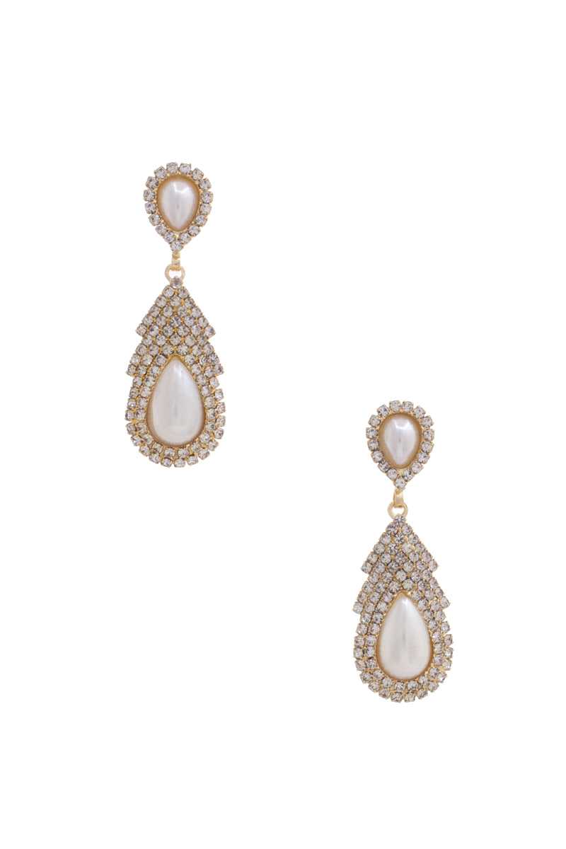 Teardrop Pearl Dangle Earring