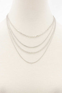 Metal Chain 4 Layer Necklace