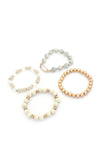 Rectangle Stone Beaded Bracelet Set