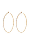 Classic Basic Rhinestone Hoop Earring