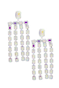 Square Rhinestone Dangle Earring