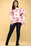 Floral Print Yummy Rib Knit Top