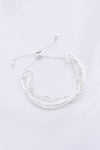 Flat Snake Chain Oval Link Slide Metal Bracelet