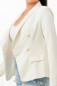 Chaqueta blazer cruzada