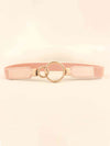 Double Ring Buckle Elastic PU Belt