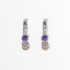 Pendientes Huggie de Plata de Ley 925 con Circonitas