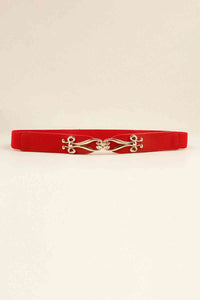 Alloy Buckle Elastic Belt